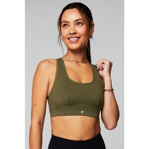 New Fabletics Belle Racerback High Impact Sports Bra Utility Green size M